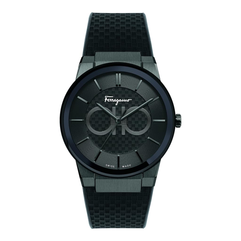 Ferragamo Sapphire Silicone Watch