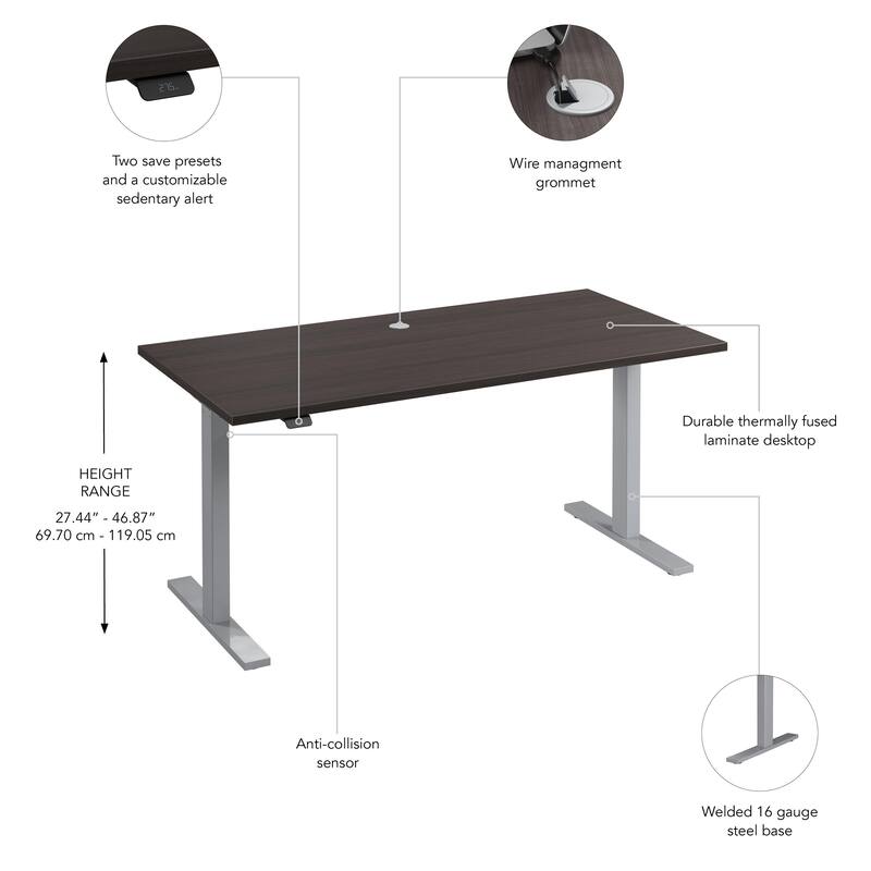 Bush Business Furniture Move 60 Series 60x30 Adjustable Standing Desk