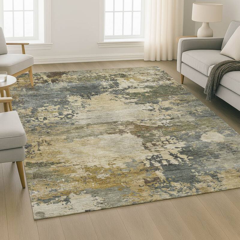 Premium Washable Super Soft Abstract Contemporary Mayfield Rug