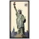 preview thumbnail 1 of 7, Empire Art "Lady Liberty" Alex Zeng's dimensional collage, under glass & a black shadow box frame