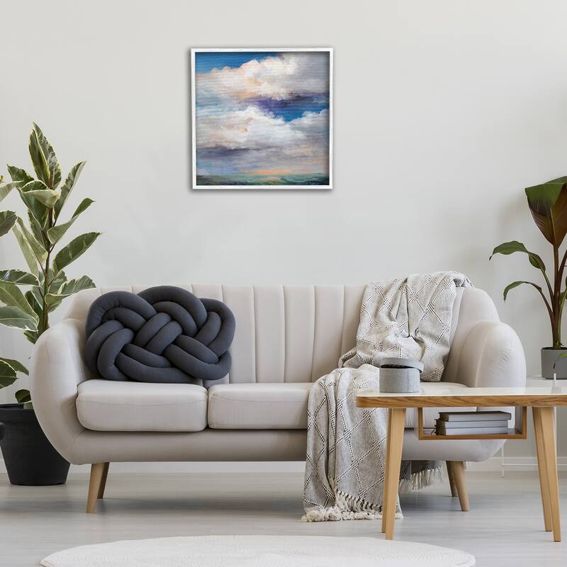 Stupell Restless White Clouds Framed Giclee Art Design By Karen Hale