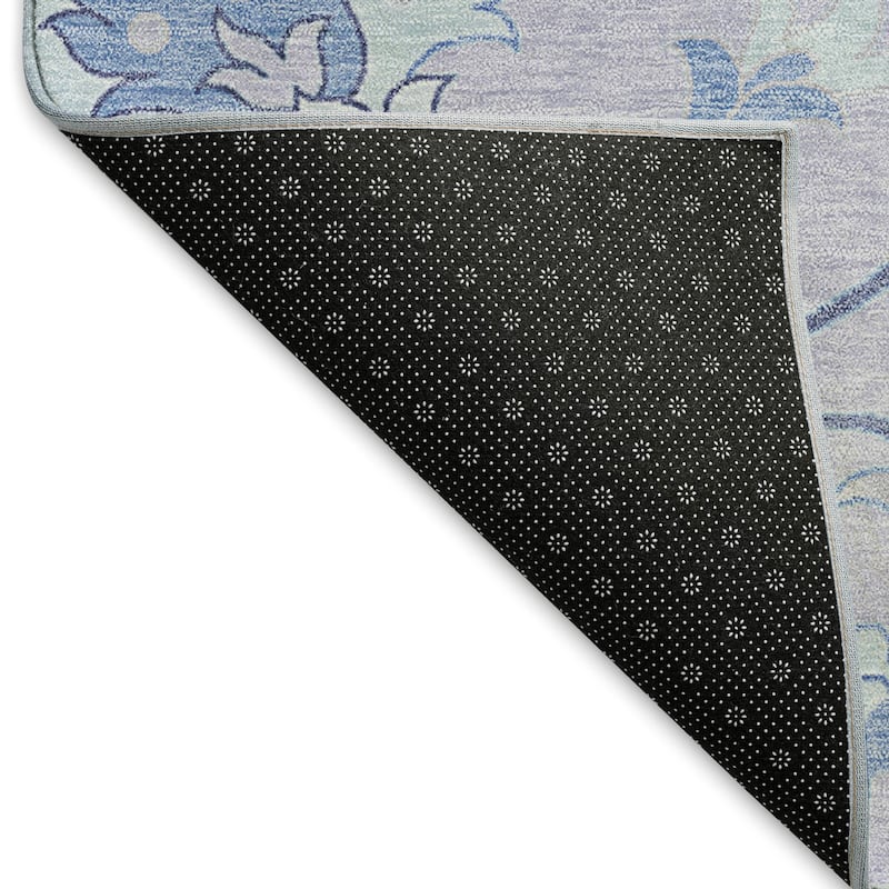 Machine Washable Indoor/ Outdoor Traditional Serena Chantille Rug
