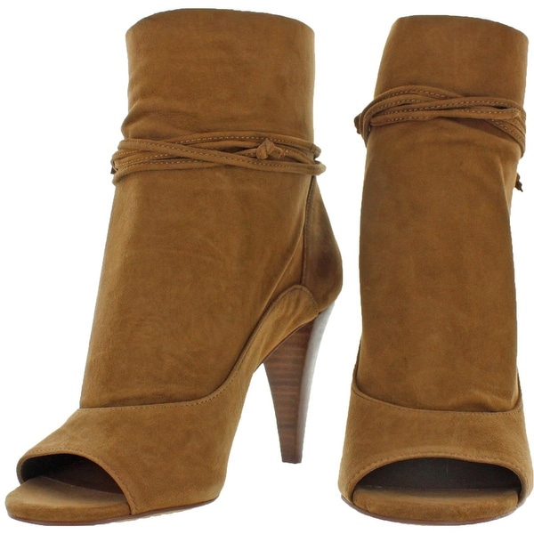 peep toe slouch booties