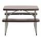 preview thumbnail 43 of 46, Indoor/Outdoor Commercial Grade Kids Folding Picnic Table with Benches - 37.5"D x 32.625"W x 21.5"H