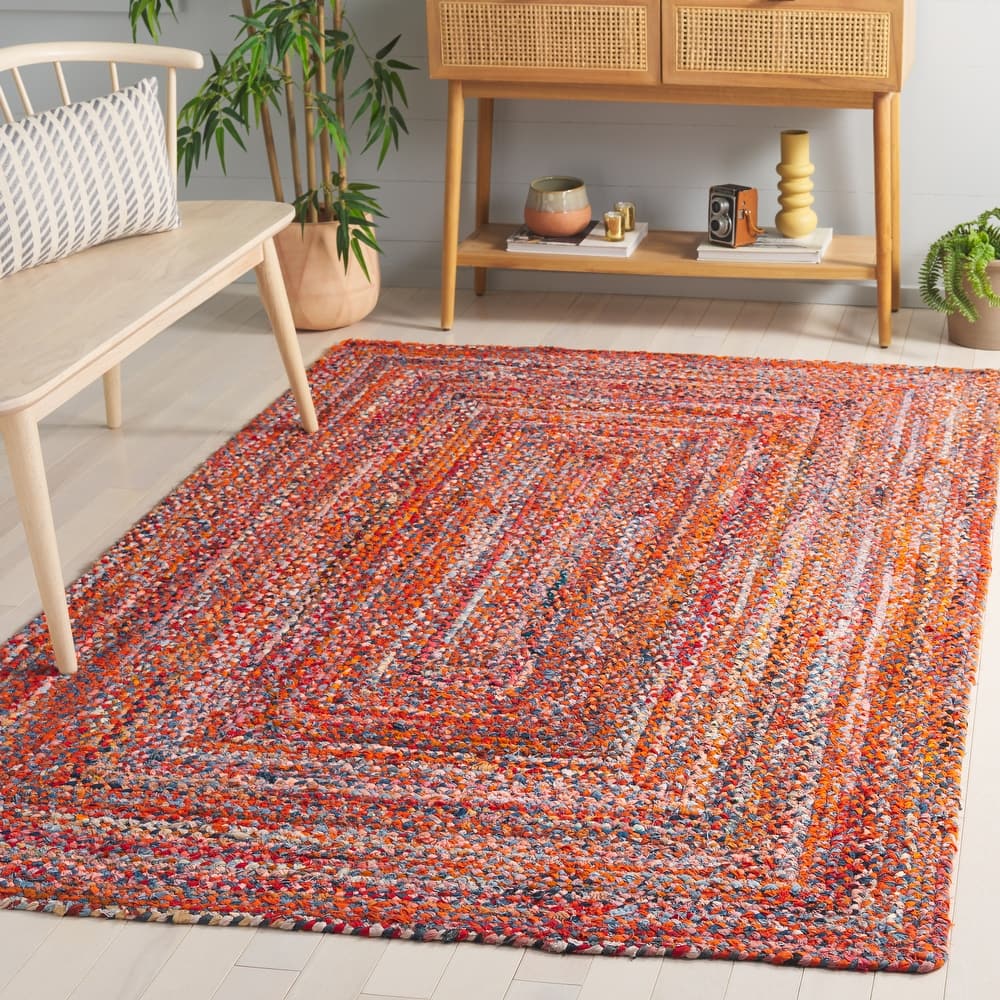 SAFAVIEH Georgine Handmade Nanny Braided Bohemian Cotton Rug