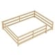 preview thumbnail 72 of 70, Toddler Montessori Bed Kids Floor Bed Frame with Fences, No Slats Wood Frame Bed for Kids Girls Boys Children's Room