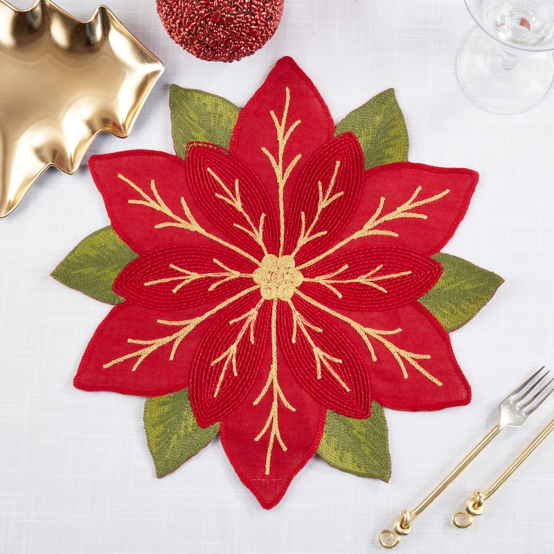 Winter Bloom Placemat (Set of 4) - 15"x15"