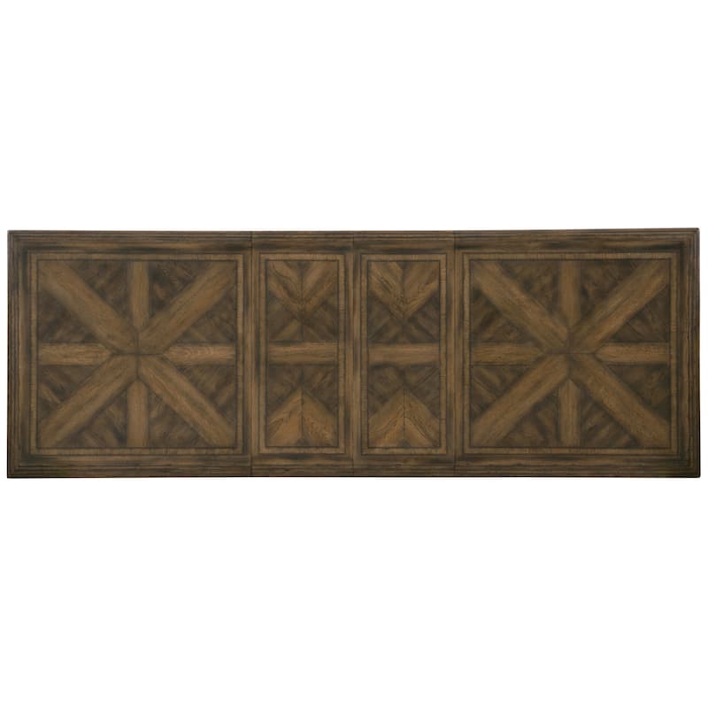 Hooker Furniture Bandera 122" Long Rustic Elegant Dining Table from