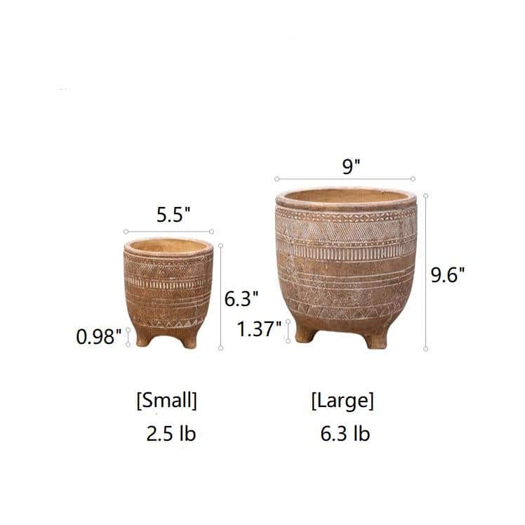 RusticReach Bohemian Red Clay Planter - [A]-Small