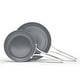 preview thumbnail 1 of 4, Calphalon Premier Ceramic Nonstick 8" and 10" Frying Pan Set, Mushroom Grey