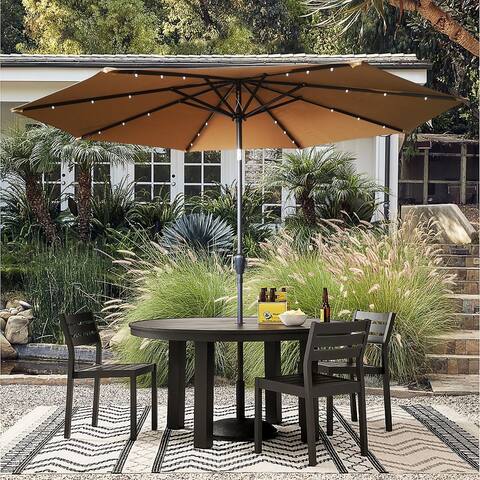 10-ft Patio Umbrella with LED Lights