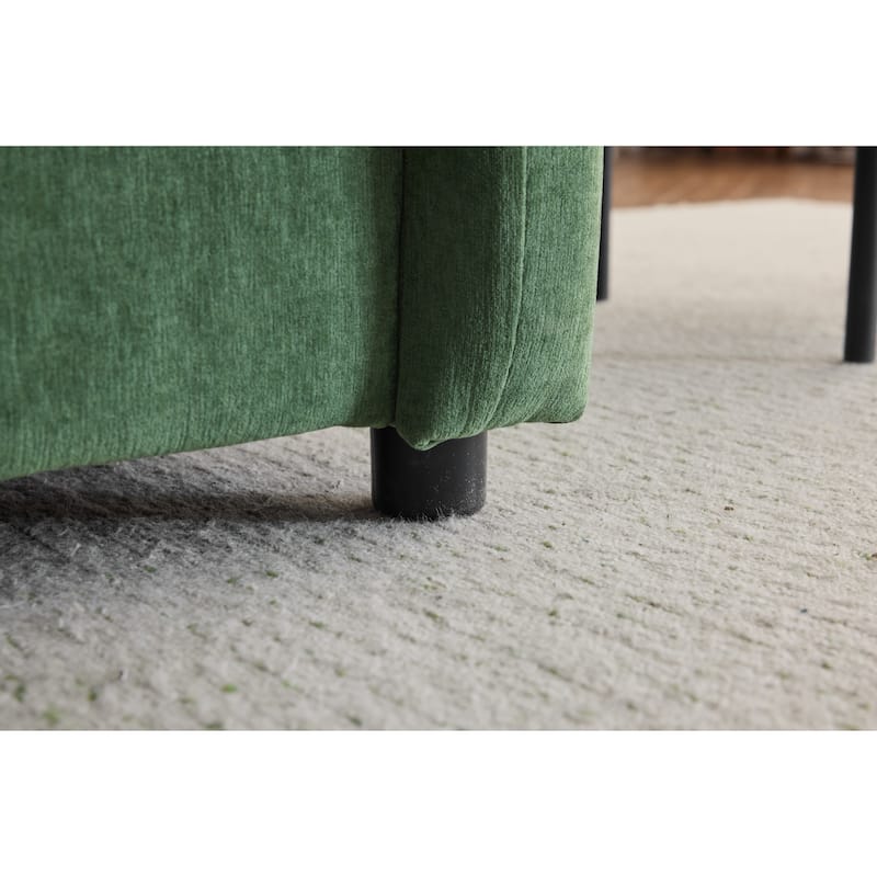 Chenille Oversized Lounge Chair with Thick Cushions and High Back Support Wide Seat