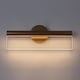 preview thumbnail 5 of 18, Modern Gold LED Long Strip Wall Sconces Bathroom Vanity Lights