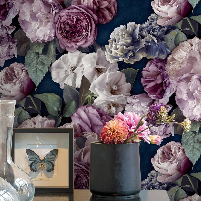 Gabrielle Floral Textured Non-pasted Wallpaper – 396in x 20.8in