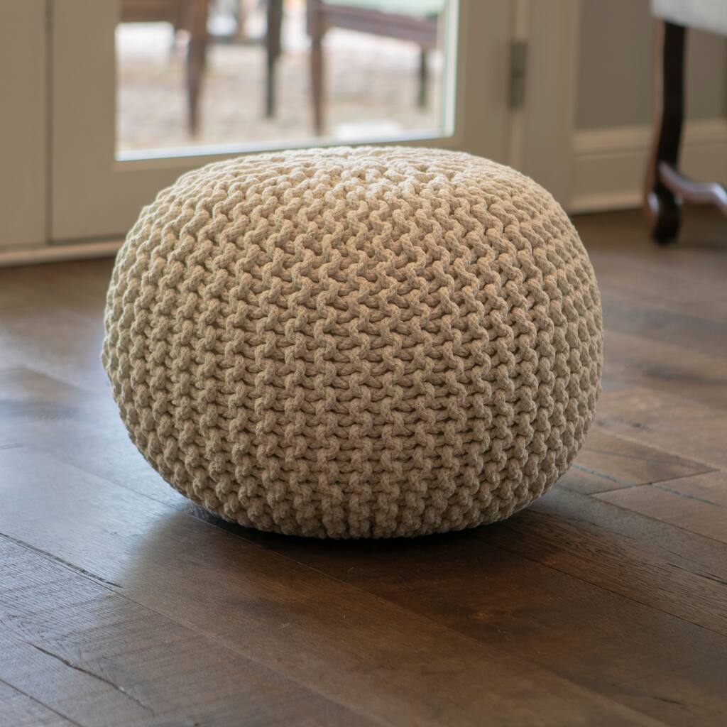 Lola Round Lurex Pouf