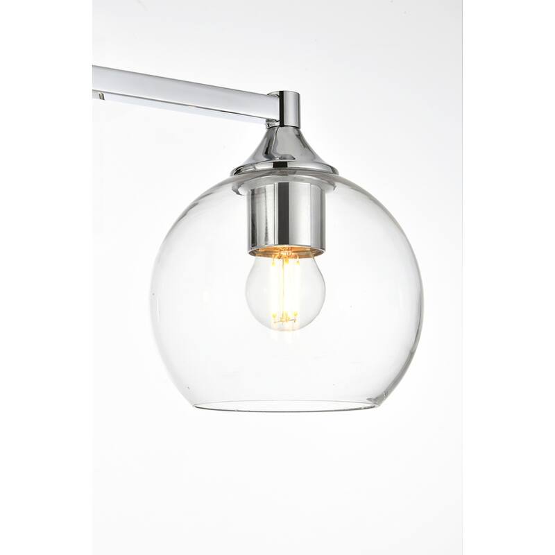Felz 1 Light Black and Clear Bath Sconce