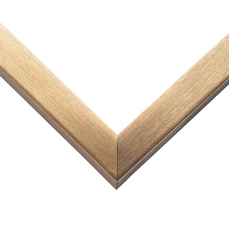 11x13 Frame Gold Bronze Modern Solid Wood Picture Frame | 0.75 Inch