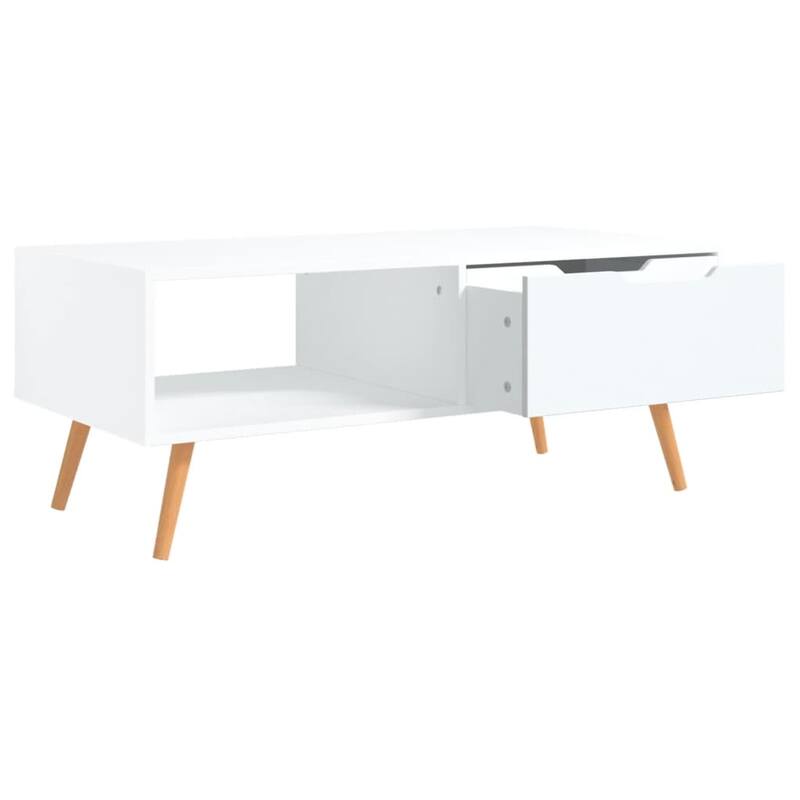 vidaXL Coffee Table End Table Living Room Accent Sofa Table Engineered Wood - 39.4" x 19.5" x 16.9"