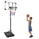 preview thumbnail 6 of 6, 5.6 to 7FT Portable Basketball Goal System, Stable Base, 28" Backboard