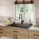 preview thumbnail 55 of 82, Karran Drop-In Quartz 33 in. 1-Hole Single Bowl Kitchen Sink Kit