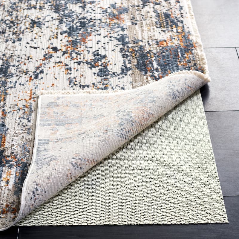 SAFAVIEH Ultra Rug Pad 1" Extra Thick with Open Weave Pattern - Slip Resistant & Trim-to-Fit - White