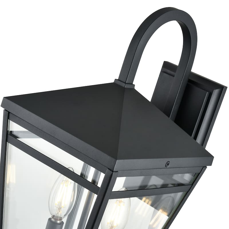 Seager Outdoor Wall Sconce Textured Black - Textured Black