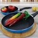preview thumbnail 10 of 8, Gibson Home 2 Piece 10 inch Aluminum Frying Pan in Green