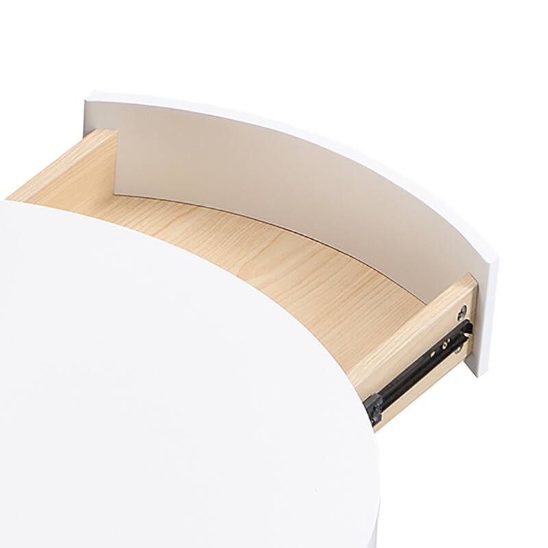 Modern Stylish Two Piece Wooden Nesting Coffee Table Set