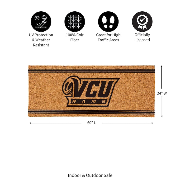 Virginia Commonwealth University Monochrome Indoor/Outdoor Coir Door Mat