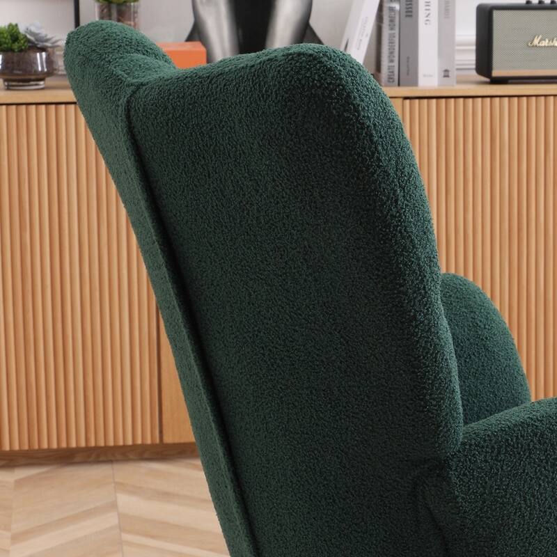 Rocking Chair Teddy Upholstered Glider Rocker