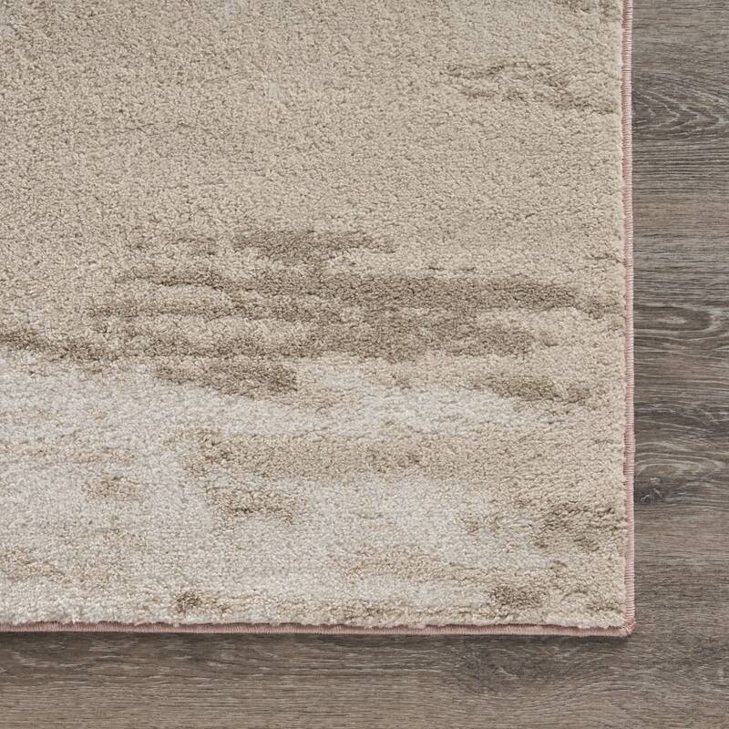Sevita Ivory/Blush Abstract Area Rug