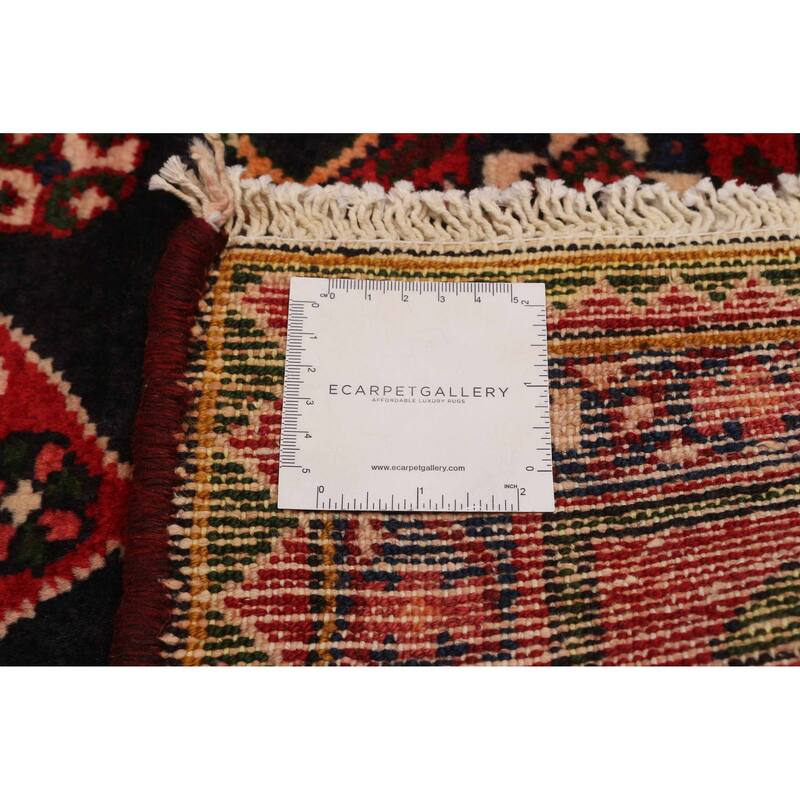 ECARPETGALLERY Hand-knotted Andelz Navy Wool Rug - 4'4 x 8'4