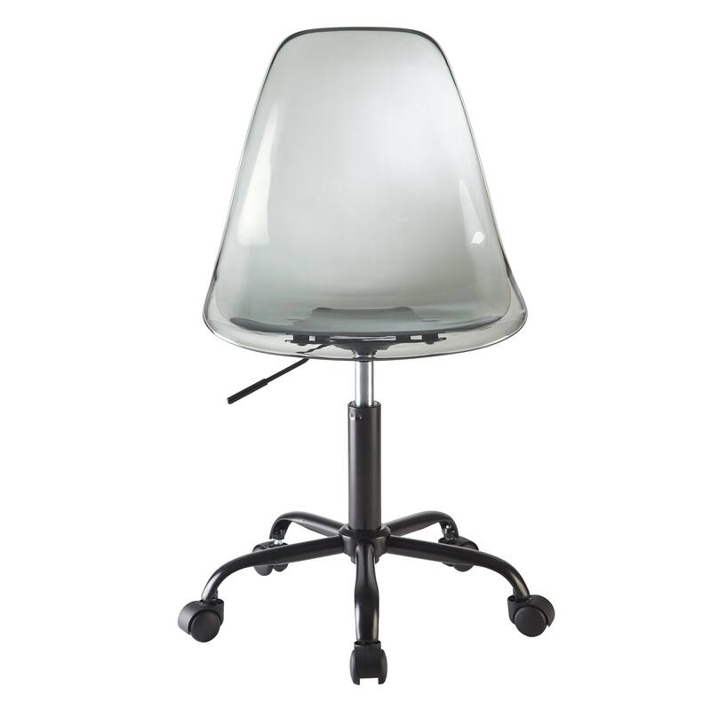 Urban Lifestyle Armless Acrylic Rolling Adjustable Office Chair