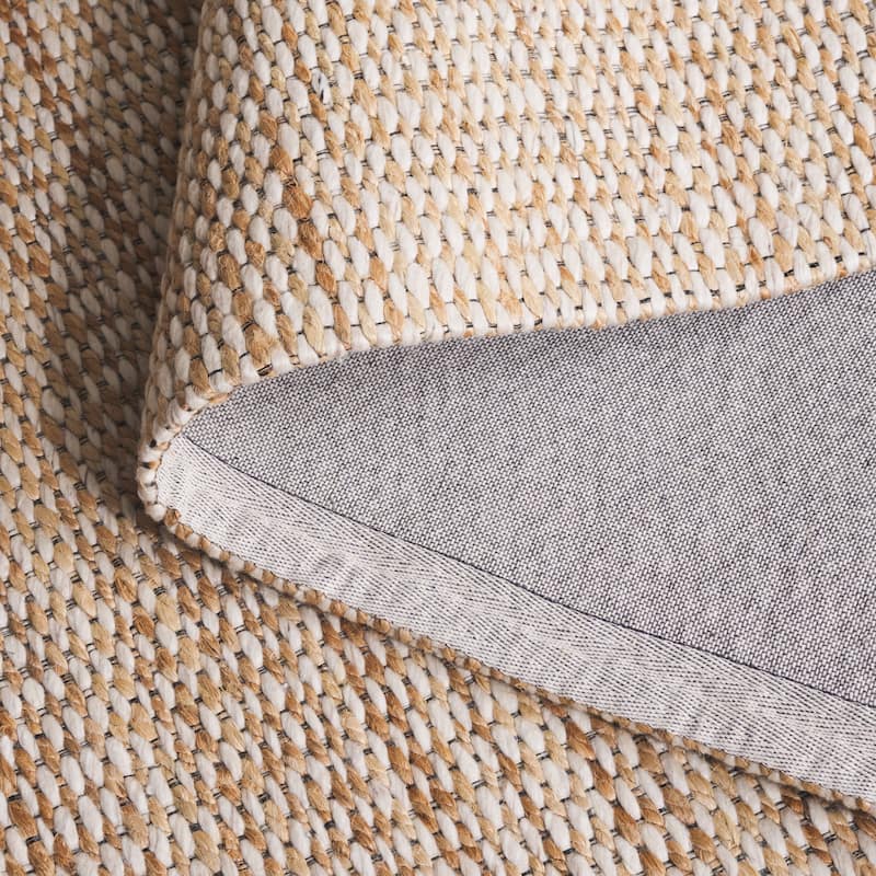 SAFAVIEH Flatweave Natural Cvetelina Fiber Farmhouse Jute Rug