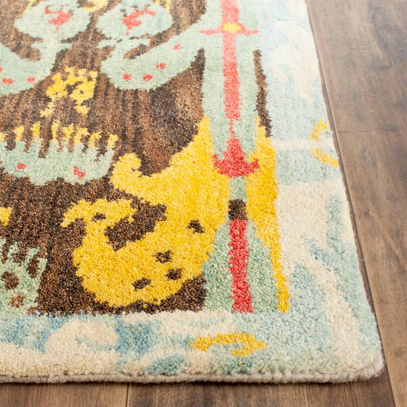 SAFAVIEH Handmade Ikat Krete Modern Wool Rug