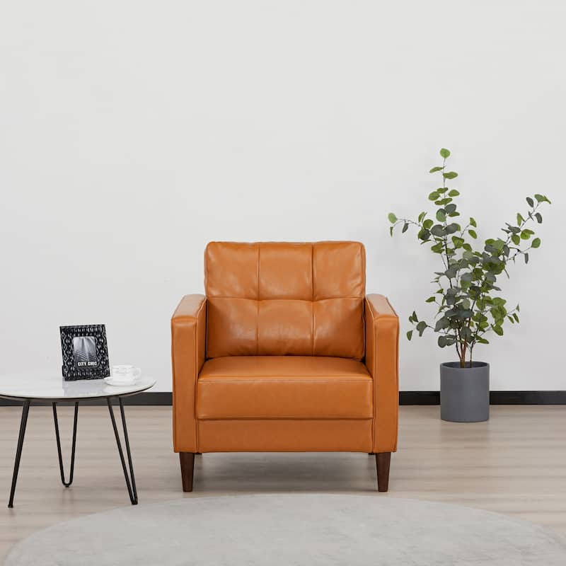 Artdeco Home Anza Faux Leather Arm Chair