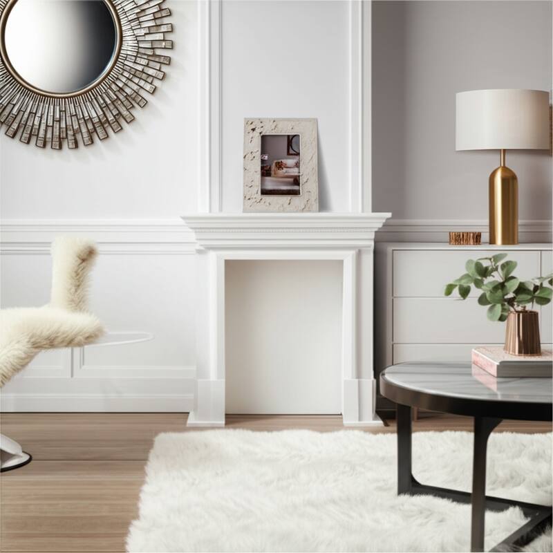 Leather Picture Frame Modern Speckled Glam Decorative Accent