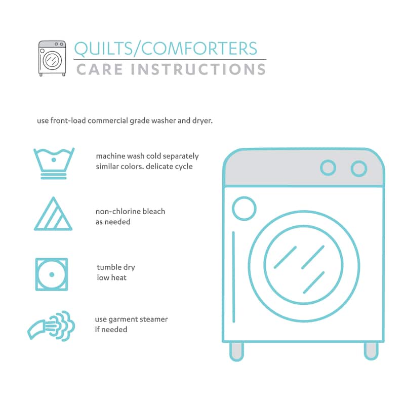 Lush Decor Boho Watercolor Border Quilt Set