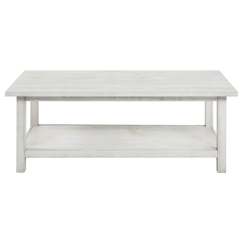 Castleton Wood Coffee Table with Shelf