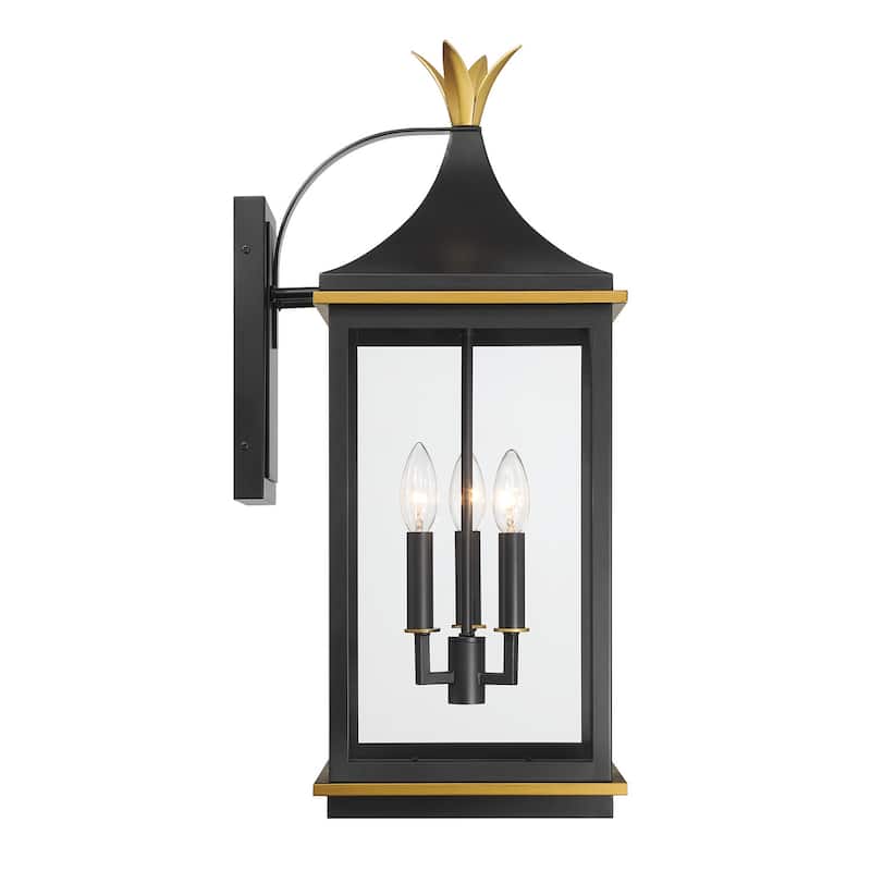 Crystorama Lighting Group SIM-803 Simpson 3 Light 25" Tall Outdoor