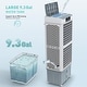 preview thumbnail 6 of 9, Commercial Portable Evaporative 3-in-1 Cooling Fan Double Tower Oscillating Fan With 9.3 Gal Water Tank