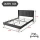 preview thumbnail 37 of 58, Alazyhome Upholstered Platform Bed Frame