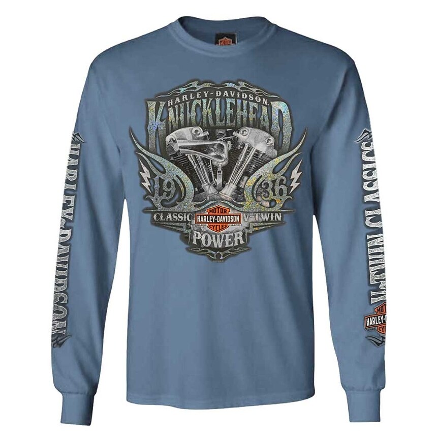 Shop Harley Davidson Men S Brute Force Crew Neck Long Sleeve Shirt
