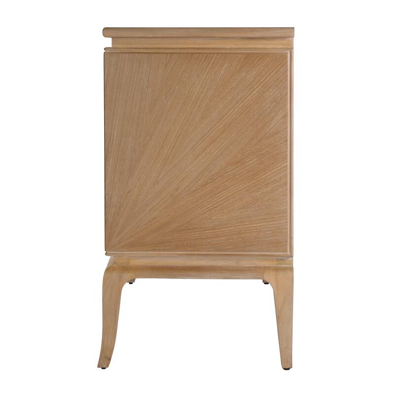 Karolina 40 in. W Wood 2 Door Accent Cabinet with Interior Shelves