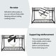 preview thumbnail 4 of 13, Metal Twin over Full Bunk Bed with Sturdy Construction & Secure Guardrail for Home