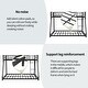 preview thumbnail 15 of 13, Stylish Metal Twin Over Full Size Bunk Bed with Removable Stairs, Heavy Duty Sturdy Frame with 12" Under-Bed Storage