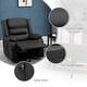 preview thumbnail 7 of 20, HOMCOM Vibrating Massage PU Leather Recliner Chair, Footrest with Remote Control and 8 Massaging Points