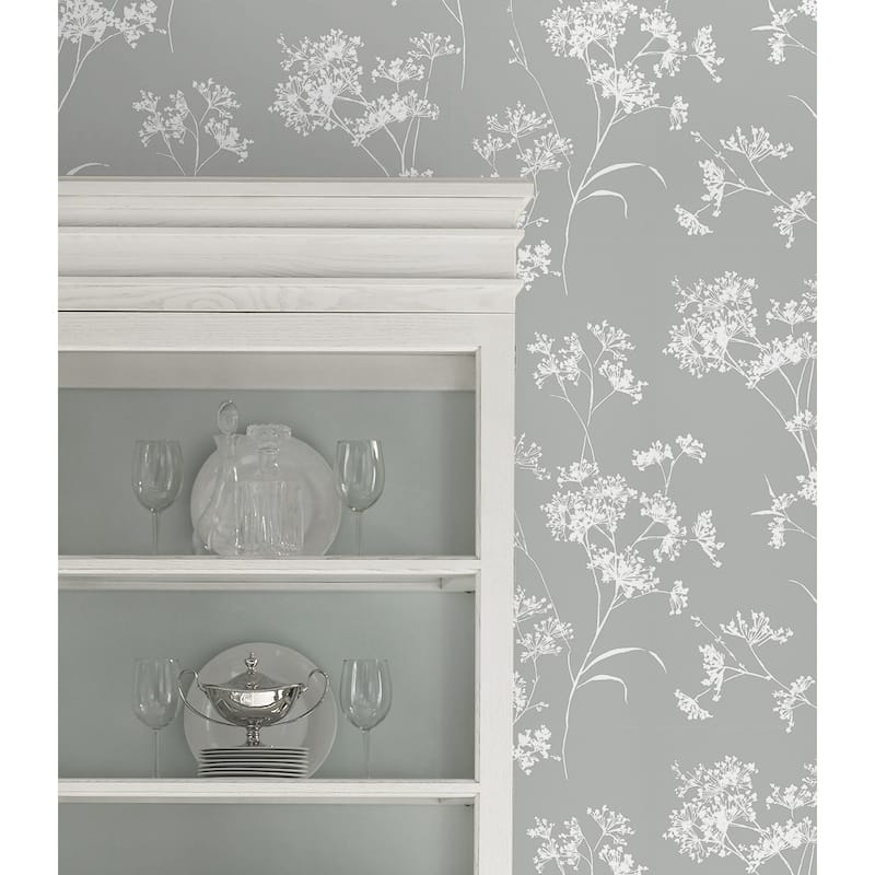 Luxe Haven Floral Mist Peel and Stick Wallpaper