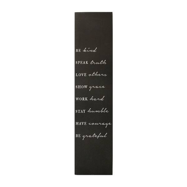 Stratton Home Decor Handcrafted Be Kind Oversized Wall Art Black Overstock 30594266