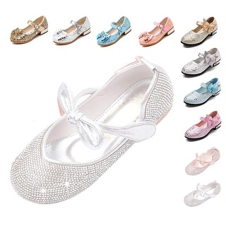 Little Girls Adorable Sparkle Mary Jane Princess Party Dress Shoes Flat Sandals